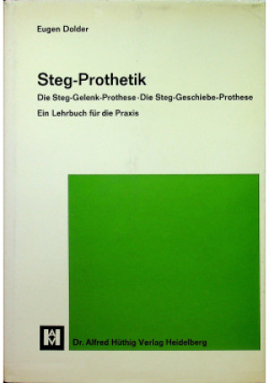 Steg Prothetik - Eugen Dolder - książka  wyd. 1966