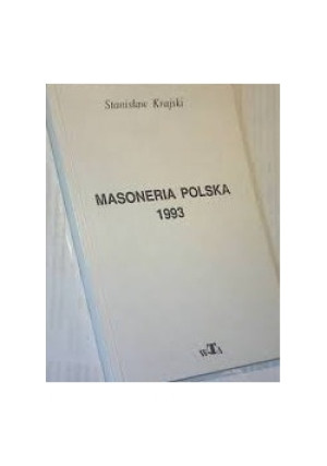Masoneria polska 1993 - Stanisław Krajski - książka  wyd. 1993