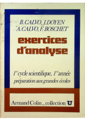 Exercices danalyse - B. Calvo - książka  wyd. 1970