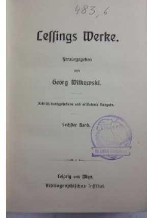 Lessings Werke - Praca Zbiorowa - książka
