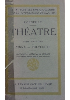 Theatre ,Tome Troisieme - Corneille - książka