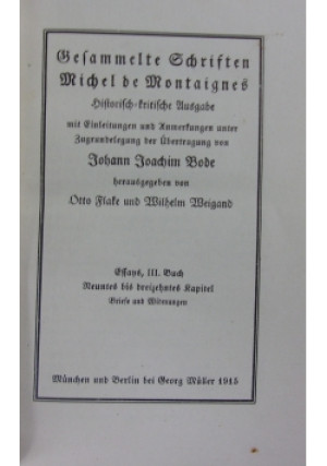 Refammelte Schriften ,1915r. - Johan Bode - książka  wyd. 1915