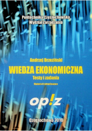 Wiedza ekonomiczna - Andrzej Brzeziński - książka  wyd. 2018