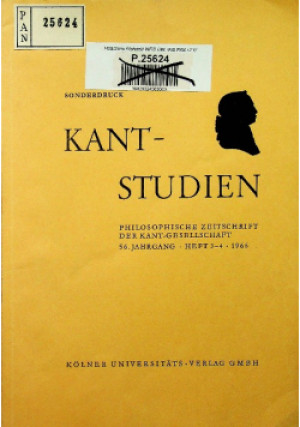 Kant Studient - Sonderdruck - książka  wyd. 1966