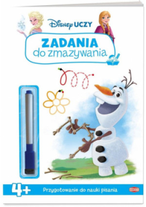 Disney Uczy. Kraina lodu. Zadania do zmazywania - książka  wyd. 2023