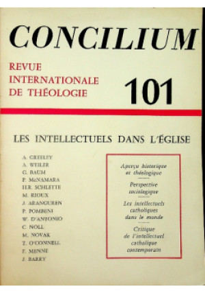 Concilium 101 Les Intellectuels Dans L ' Eglise - Praca Zbiorowa - książka