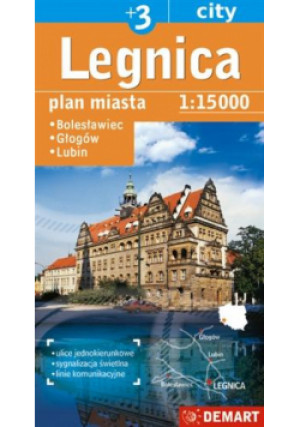 Plan miasta Legnica +3 1:15 000 - książka  wyd. 2018