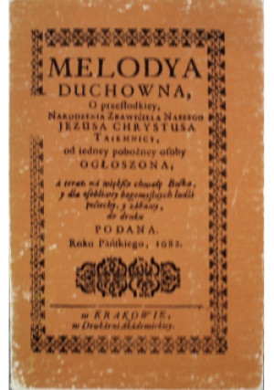 Melodya Duchowna - Praca Zbiorowa - książka  wyd. 1986