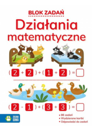 Blok zadań Działania matematyczne - Leszek Gołuchowski - książka  wyd. 2022