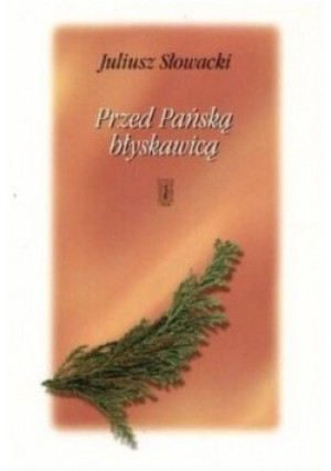 Przed Pańską błyskawicą - Juliusz Słowacki - książka  wyd. 2000