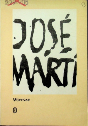 Marti Wiersze - Jose Marti - książka  wyd. 1985