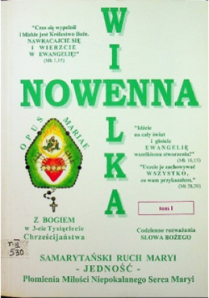 Wielka nowenna Tom I - Praca Zbiorowa - książka  wyd. 2001