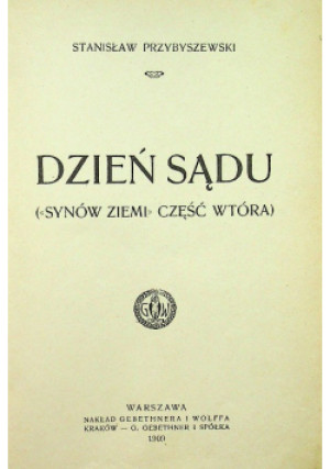 Dzień Sądu 1909 r. - Erich von Daniken - książka  wyd. 1909