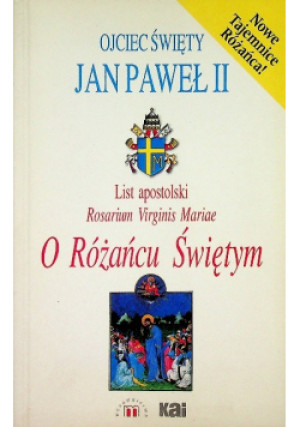 O Różańcu Świętym - Jan Paweł II - książka  wyd. 2000