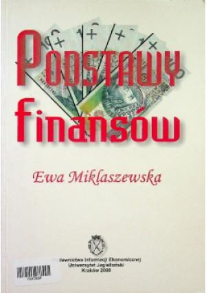 Podstawy finansów - Ewa Miklaszewska - książka  wyd. 1999