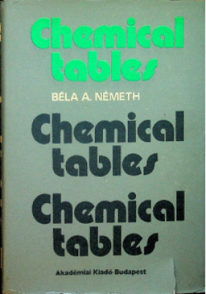 Chemical tables - Bela A. Nemeth - książka  wyd. 1975