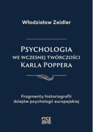 Psychologia we wczesnej twórczości Karla Poppera - Włodzisław Zeidler - książka  wyd. 2022