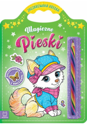 Magiczne pieski. Kolorowanka z naklejkami - Kajdana Sylwia - książka  wyd. 2021