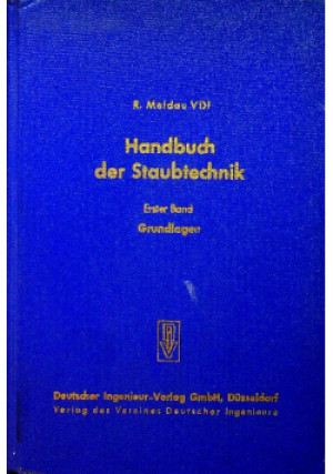 Handbuch der staubtechnik - R. Maldau - książka  wyd. 1952
