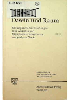 Dasein und Raum - Praca Zbiorowa - książka  wyd. 1970