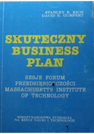 Skuteczny business plan - Stanley R. Rich - książka  wyd. 1992
