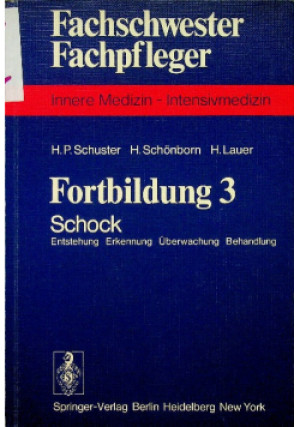 Fortbildung 3 Schock - H. Lauer, H. P. Schuster, H. Schonborn - książka  wyd. 1978