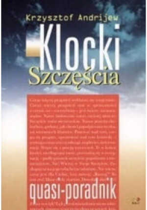 Klocki szczęścia - Krzysztof Andrijew - książka  wyd. 2004