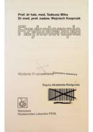 Fizykoterapia w domu - Praca Zbiorowa - książka  wyd. 2003