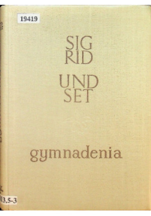 Gymnadenia - Sigrid Undset - książka  wyd. 1956