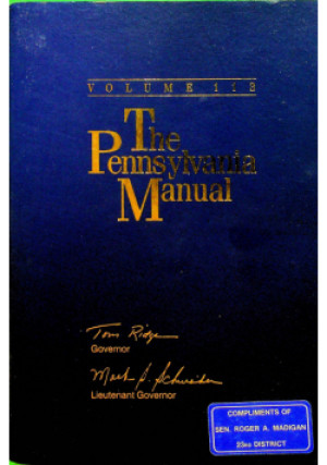 The Pennsylvania Manual - Tom Ridge, Gary Crowell - książka