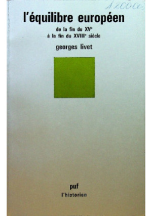 L equilibre europeen - Georges Livet - książka  wyd. 1976