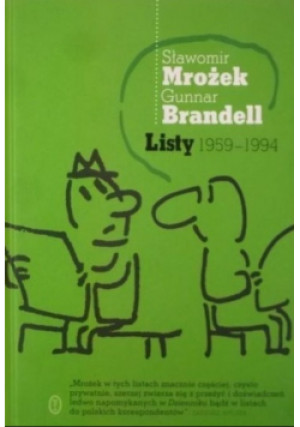 Mrożek Listy - Sławomir Mrożek, Gunnar Brandell - książka  wyd. 2013