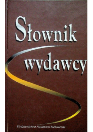 Słownik wydawcy - Barbara Kalisz - książka  wyd. 1997