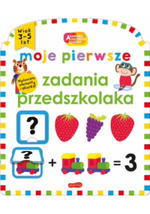 Moje pierwsze zadania przedszkolaka - Grzyb Katarzyna, Priddy Roger, Down Becky - książka  wyd. 2022