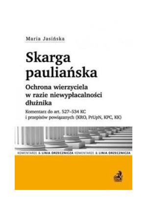 Skarga pauliańska - Maria Jasińska - książka  wyd. 2014