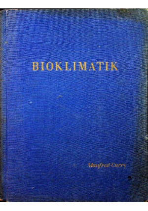 Bioklimatik - Praca Zbiorowa - książka  wyd. 1946