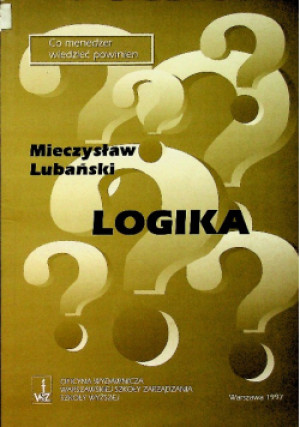 Logika - Mieczysław Lubański - książka  wyd. 1997