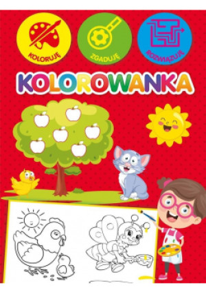 Kolorowanka. Koloruję, zgaduję, rozwiązuję - Zbiorowa Praca - książka  wyd. 2021