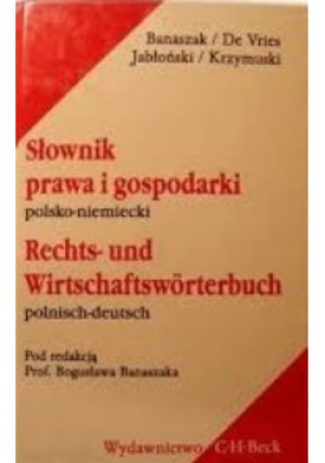 Słownik prawa i gopodarki polsko niemiecki - Praca Zbiorowa - książka  wyd. 2003