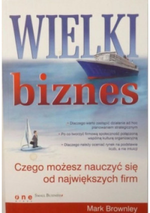 Wielki biznes - Mark Brownley - książka  wyd. 2007