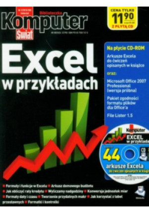 EXCEL w przykładach - Marcin Lis - książka  wyd. 2010