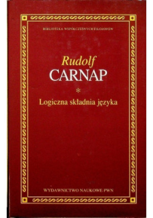 Logiczna składnia języka - Rudolf Carnap - książka  wyd. 1995