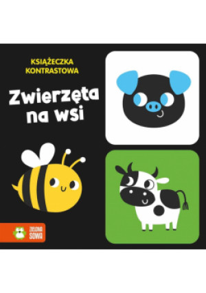 Książeczka kontrastowa. Zwierzęta na wsi - Berlik Natalia - książka  wyd. 2024