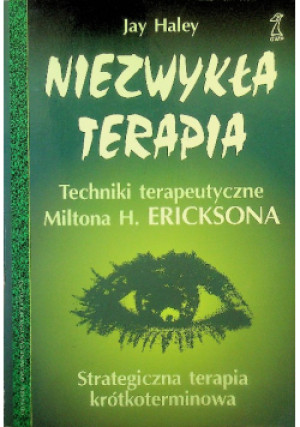 Niezwykła terapia - Jay Haley - książka  wyd. 1995