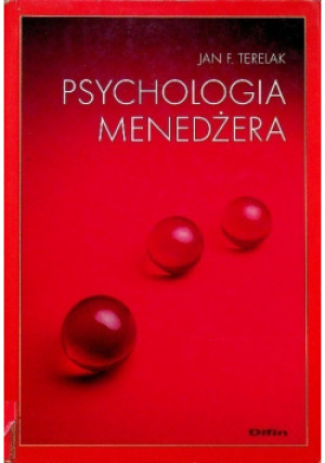 Psychologia menadżera - Jan F. Terelak - książka  wyd. 1999