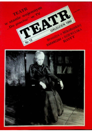 Teatr grudzień nr 12 1990 - Praca Zbiorowa - książka  wyd. 1990