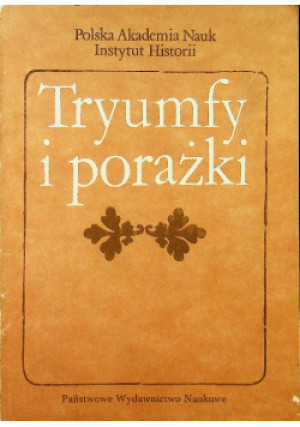 Trumfy i porażki - Maria Bogucka - książka  wyd. 1989