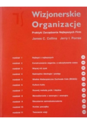 Wizjonerskie organizacje - James Collins - książka  wyd. 2003