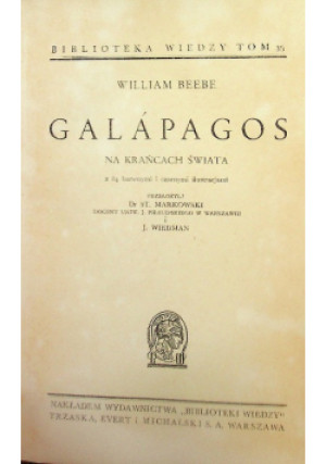 Galapagos na krańcach - William Beebe - książka