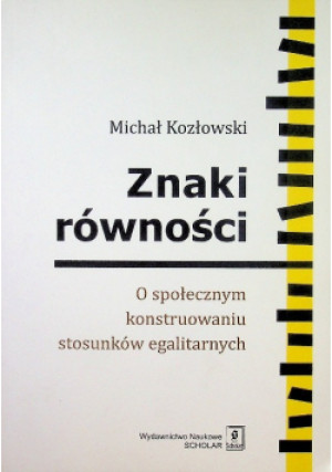 Znaki równości - Michał Kozłowski - książka  wyd. 2016